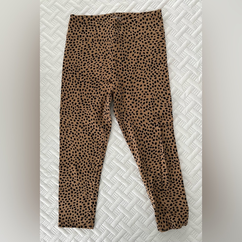 Brown and black printed full length leggings